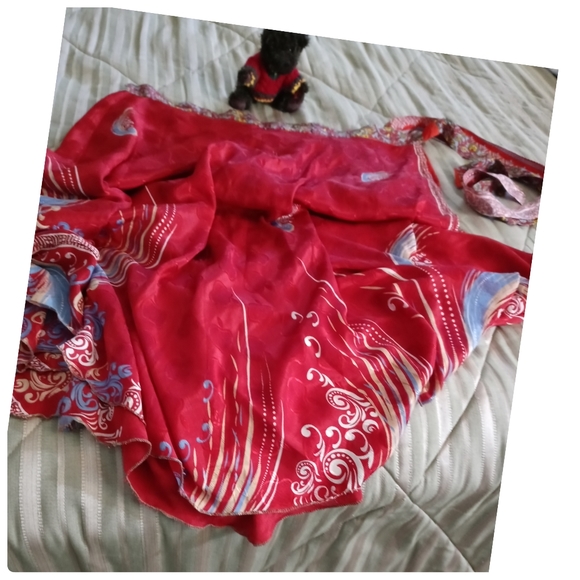 Reversible TRUE Wrap Around Skirt Boho Bohemian Style S M L● - Picture 6 of 8